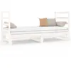 vidaXL Lit coulissant Blanc 2x(90x190) cm Bois de pin massif