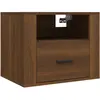 vidaXL Table de chevet murale Chêne marron 50x36x40 cm