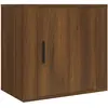 vidaXL Table de chevet murale Chêne marron 50x30x47 cm