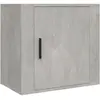 vidaXL Table de chevet murale Gris béton 50x30x47 cm