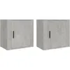 vidaXL Tables de chevet murales 2 pcs Gris béton 50x30x47 cm