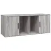 vidaXL Meuble TV Sonoma gris 100x35x40 cm Bois d'ingénierie