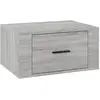 vidaXL Tables de chevet murales 2 pcs Sonoma gris 50x36x25 cm