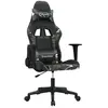 vidaXL Chaise de jeu Noir et camouflage Similicuir
