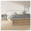 vidaXL Tables de chevet 2 pcs Gris béton 40x35x50 cm