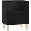 vidaXL Tables de chevet 2 pcs Noir 40x35x50 cm