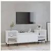 vidaXL Meuble TV Blanc 160x35x55 cm Bois d'ingénierie