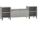 vidaXL Meuble TV Gris béton 160x35x55 cm Bois d'ingénierie