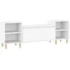 vidaXL Meuble TV Blanc 160x35x55 cm Bois d'ingénierie