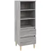 vidaXL Buffet haut Sonoma gris 40x36x110 cm Bois d'ingénierie