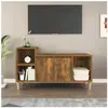 vidaXL Meuble TV Chêne fumé 100x35x55 cm Bois d'ingénierie