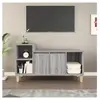 vidaXL Meuble TV Sonoma gris 100x35x55 cm Bois d'ingénierie