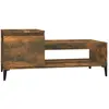 vidaXL Table basse Chêne fumé 100x50x45 cm Bois d'ingénierie