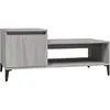 vidaXL Table basse Sonoma gris 100x50x45 cm Bois d'ingénierie