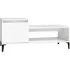 vidaXL Table basse Blanc 100x50x45 cm Bois d'ingénierie