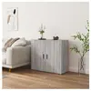 vidaXL Buffet Sonoma gris 80x33x70 cm Bois d'ingénierie