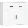vidaXL Buffet Blanc 80x33x70 cm Bois d'ingénierie
