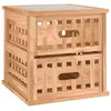 vidaXL Table de chevet 34x34x34 cm Bois massif de noyer