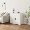 vidaXL Buffet Blanc 80x33x70 cm Bois d'ingénierie