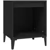 vidaXL Table de chevet Noir 40x35x50 cm