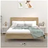 vidaXL Tables de chevet 2 pcs Blanc brillant 40x35x50 cm
