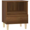 vidaXL Tables de chevet 2 pcs Chêne marron 40x35x50 cm
