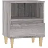vidaXL Tables de chevet 2 pcs Sonoma gris 40x35x50 cm