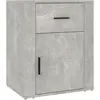 vidaXL Table de chevet Gris béton 50x36x60 cm Bois d'ingénierie