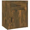 vidaXL Table de chevet Chêne fumé 50x36x60 cm Bois d'ingénierie