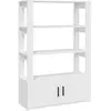 vidaXL Buffet Blanc 80x30x119,5 cm Bois d'ingénierie