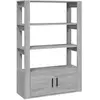 vidaXL Buffet Sonoma gris 80x30x119,5 cm Bois d'ingénierie