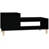 vidaXL Table basse Noir 100x50x45 cm Bois d'ingénierie
