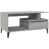 vidaXL Table basse Sonoma gris 90x49x45 cm Bois d'ingénierie