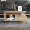 vidaXL Table basse Chêne sonoma 90x49x45 cm Bois d'ingénierie