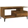 vidaXL Table basse Chêne fumé 90x49x45 cm Bois d'ingénierie