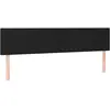 vidaXL Tête de lit à LED Noir 160x5x78/88 cm Tissu