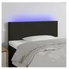 vidaXL Tête de lit à LED Noir 90x5x78/88 cm Tissu