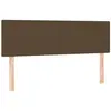 vidaXL Tête de lit à LED Marron Foncé 144x5x78/88 cm Tissu