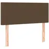 vidaXL Tête de lit à LED Marron Foncé 80x5x78/88 cm Tissu