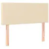 vidaXL Tête de lit à LED Crème 80x5x78/88 cm Tissu
