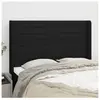 vidaXL Tête de lit avec oreilles Noir 147x16x118/128 cm Tissu