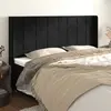 vidaXL Tête de lit avec oreilles Noir 183x16x118/128 cm Velours