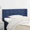 vidaXL Tête de lit avec oreilles Bleu 83x16x78/88 cm Tissu