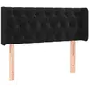 vidaXL Tête de lit avec oreilles Noir 103x16x78/88 cm Velours