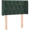 vidaXL Tête de lit avec oreilles Vert foncé 83x16x78/88 cm Velours