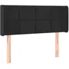 vidaXL Tête de lit avec oreilles Noir 103x16x118/128 cm Velours