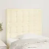 vidaXL Vidaxl Têtes De Lit 2 Pcs Crème 100x5x78/88 Cm Similicuir