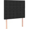 vidaXL Têtes de lit 2 pcs Noir 100x5x78/88 cm Similicuir