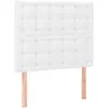 vidaXL Têtes de lit 2 pcs Blanc 100x5x78/88 cm Similicuir