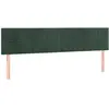 vidaXL Têtes de lit 4 pcs Vert foncé 100x5x78/88 cm Velours